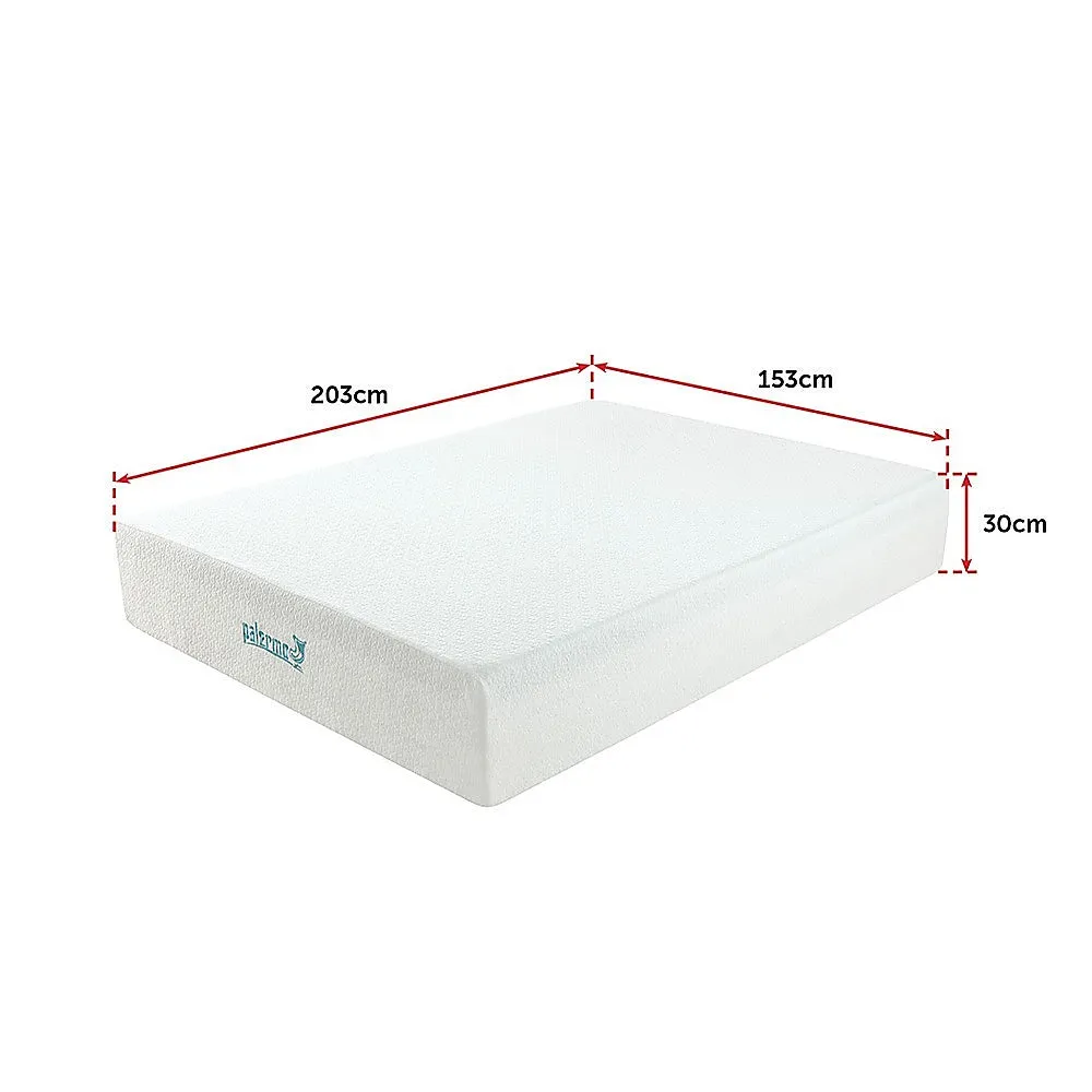 30cm Queen Memory Foam Mattress, Green Tea Infused, CertiPUR