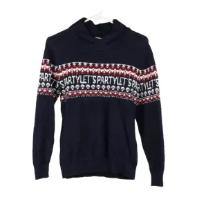 Age 12-13 Ovs Jumper - Medium Navy Acrylic Blend