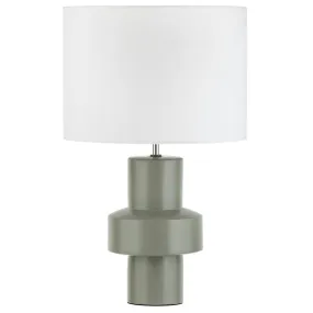 Amalfi Sanctum Table Lamp Eucalyptus & White 38x38x63cm