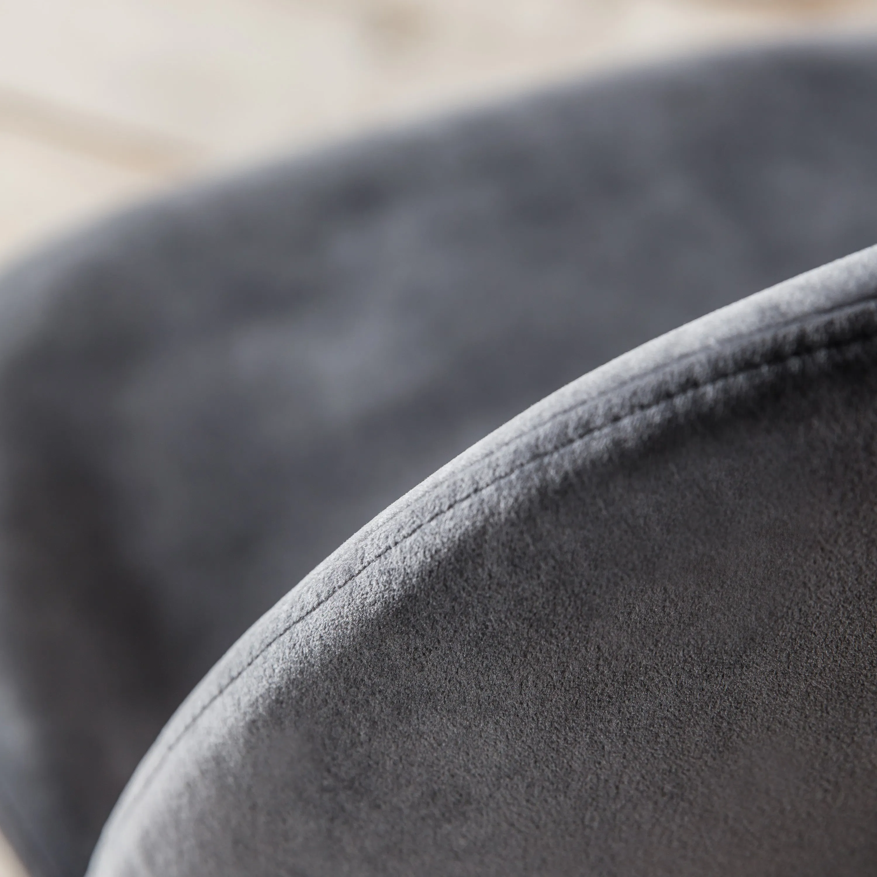 Amos Flanagan Chair Grey Velvet (2pk)
