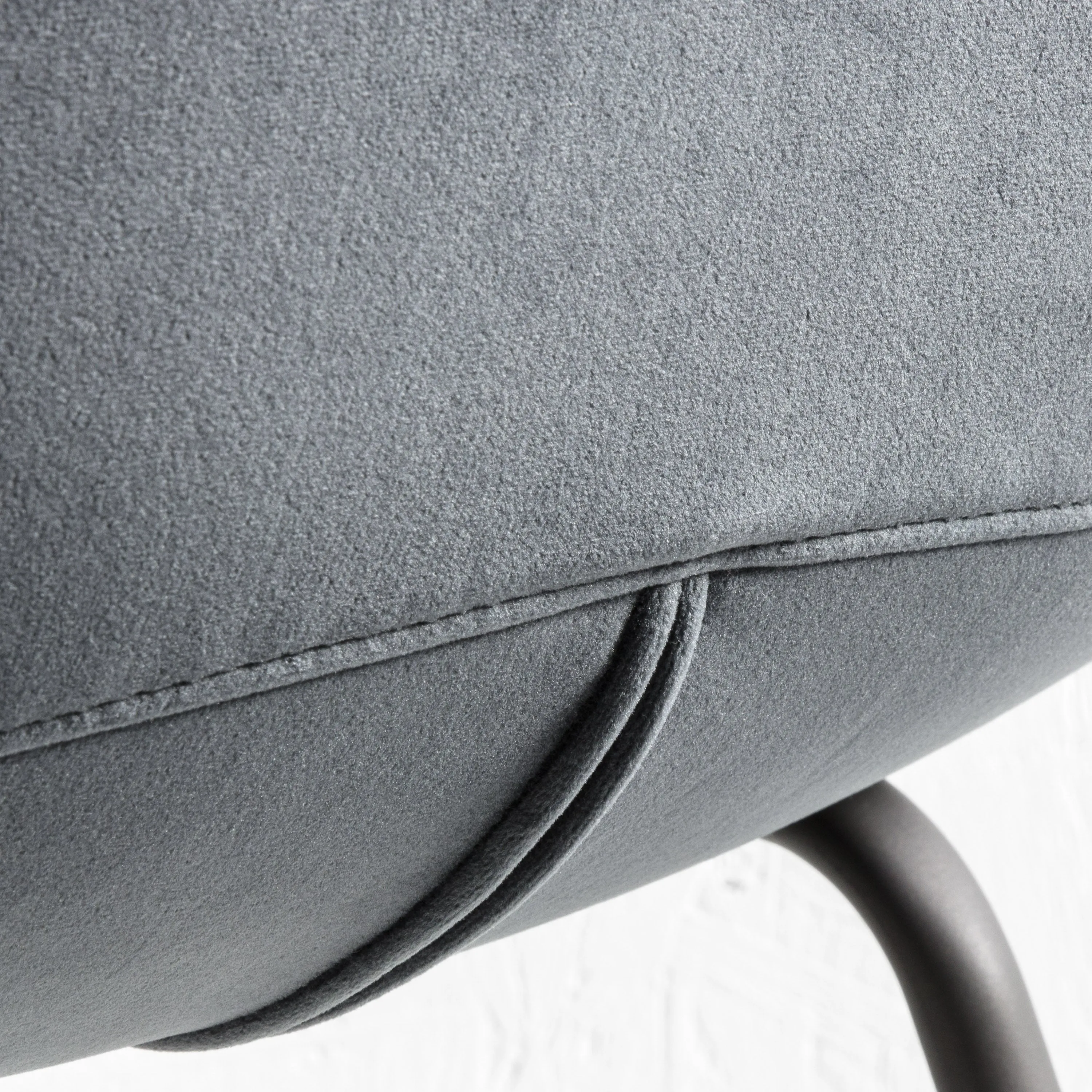 Amos Flanagan Stool Dark Grey Velvet (2pk)