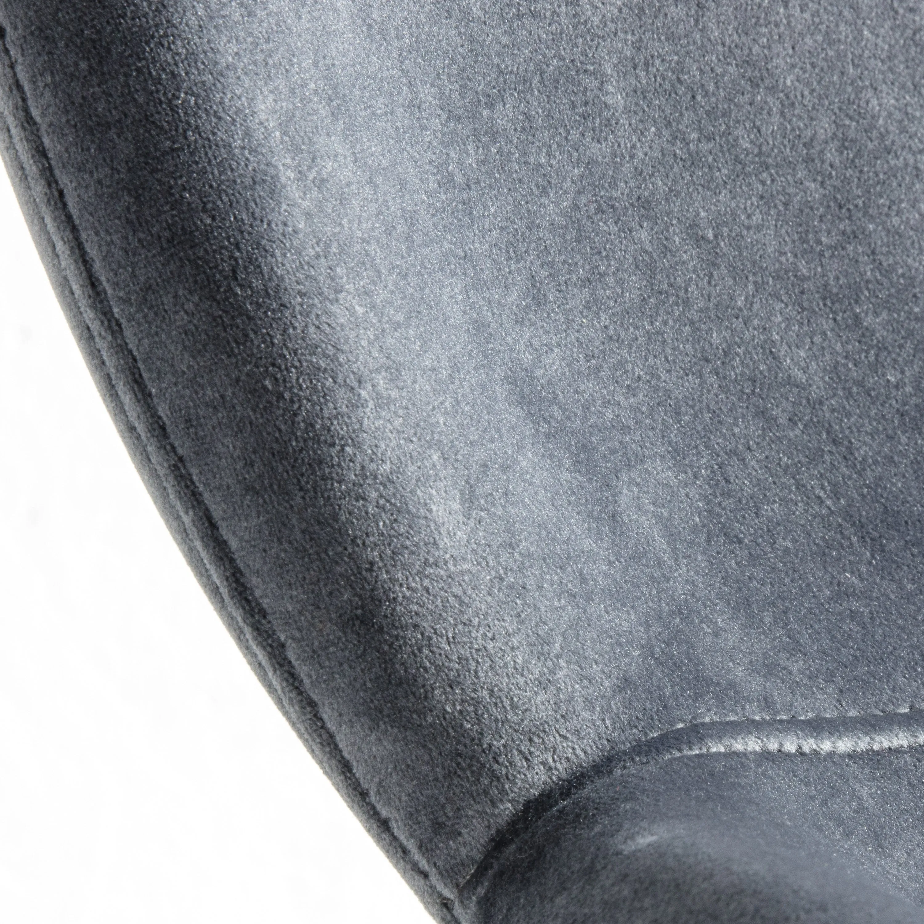 Amos Flanagan Stool Dark Grey Velvet (2pk)