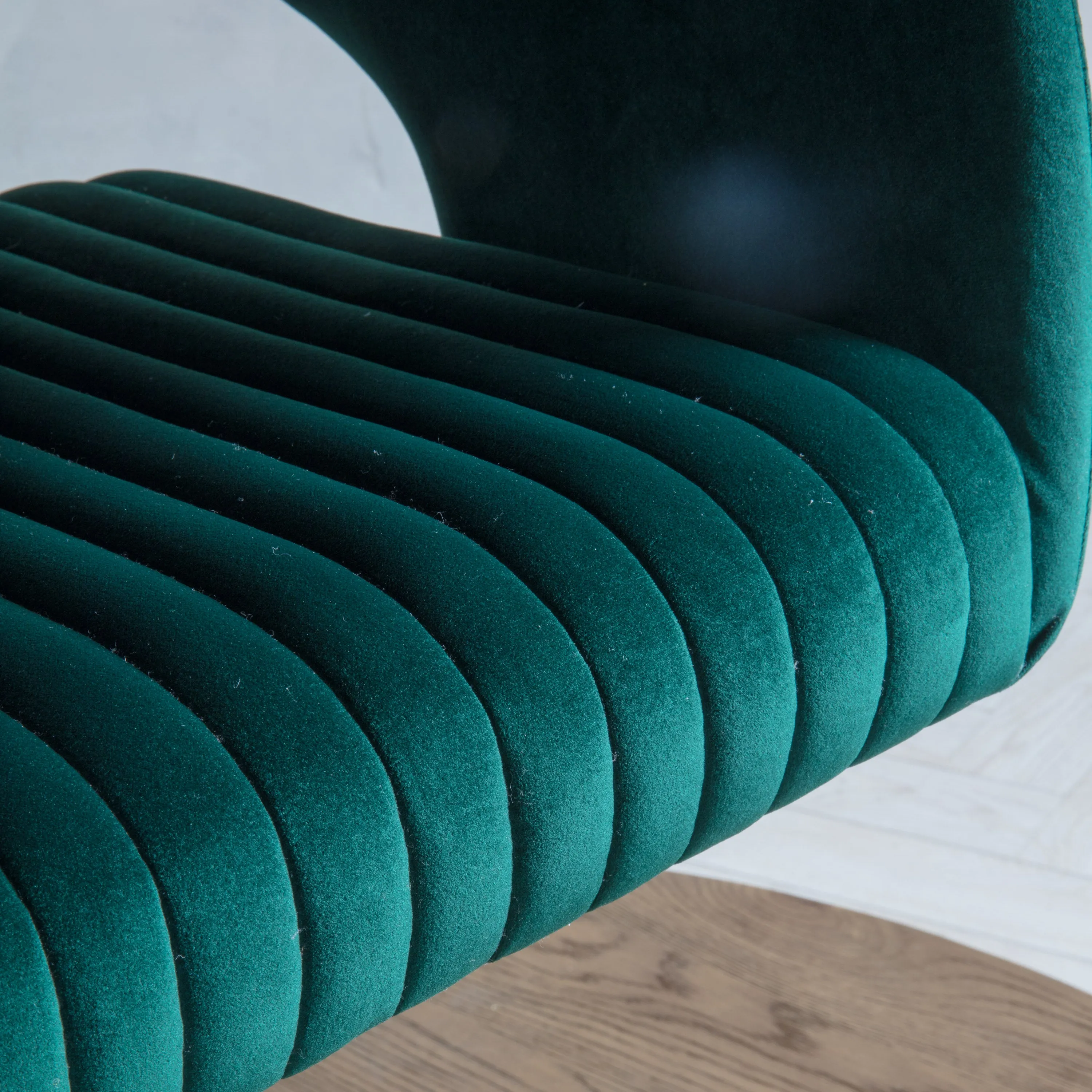 Amos Murray Swivel Chair Green Velvet
