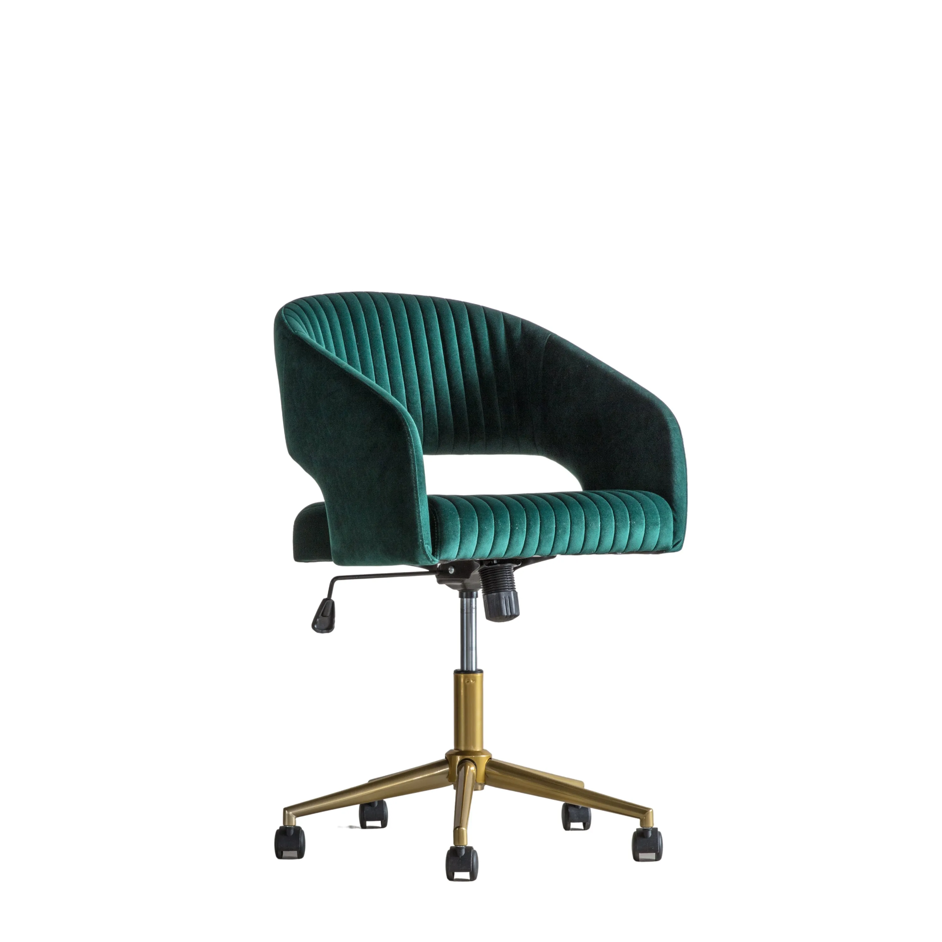 Amos Murray Swivel Chair Green Velvet