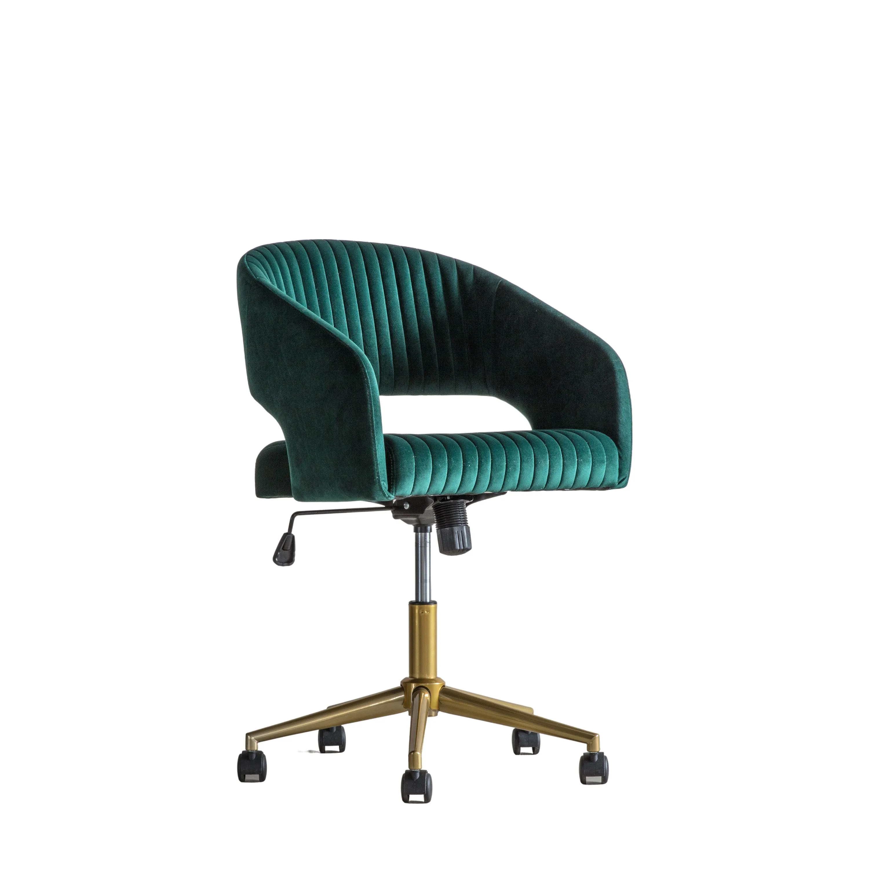 Amos Murray Swivel Chair Green Velvet