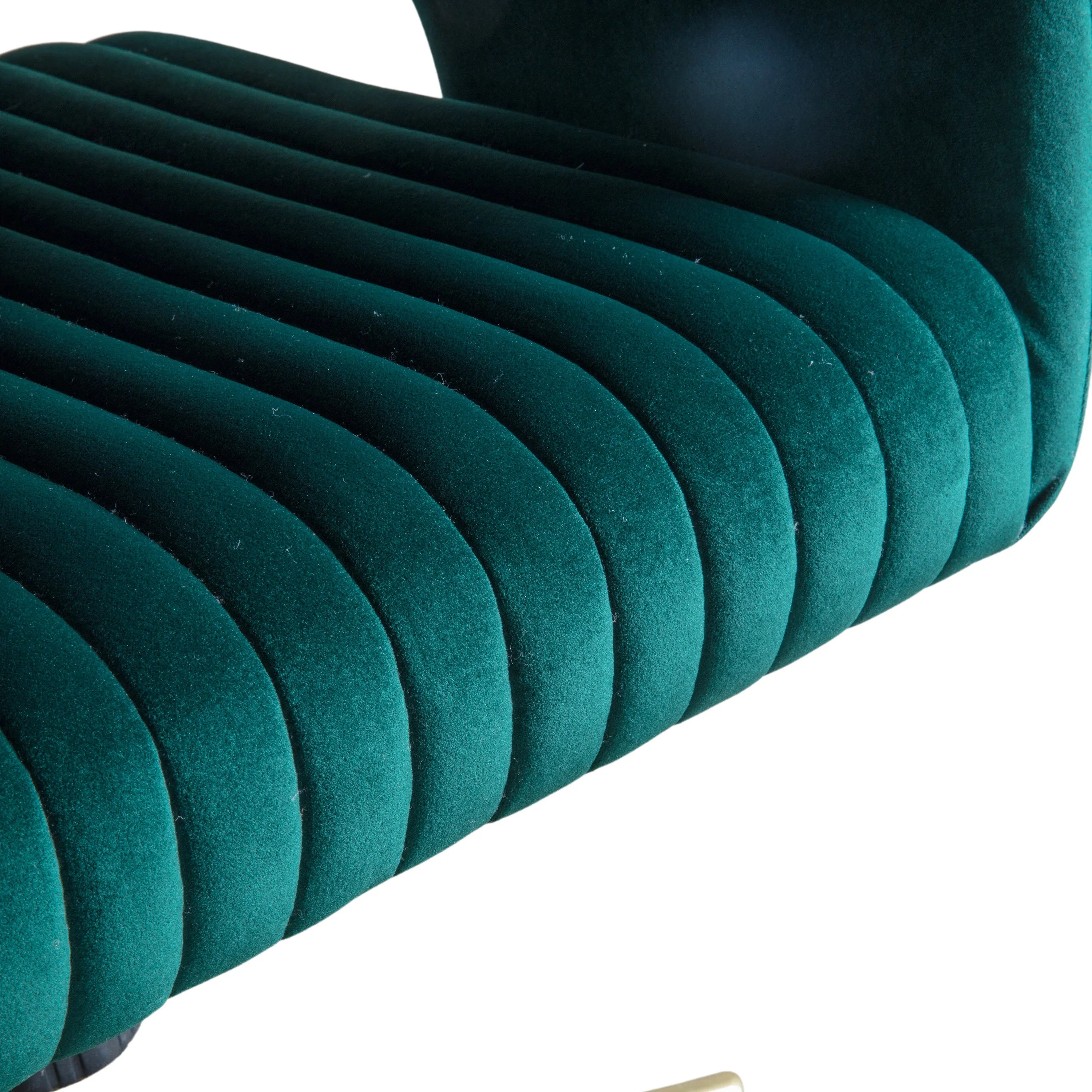 Amos Murray Swivel Chair Green Velvet