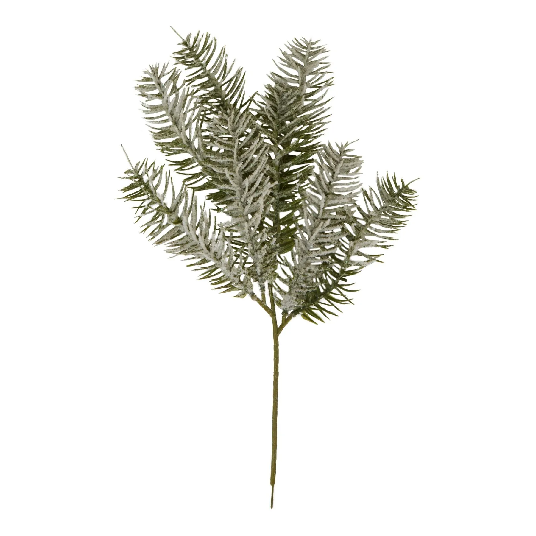 Artificial Single Snow Pine Spray