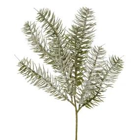 Artificial Single Snow Pine Spray