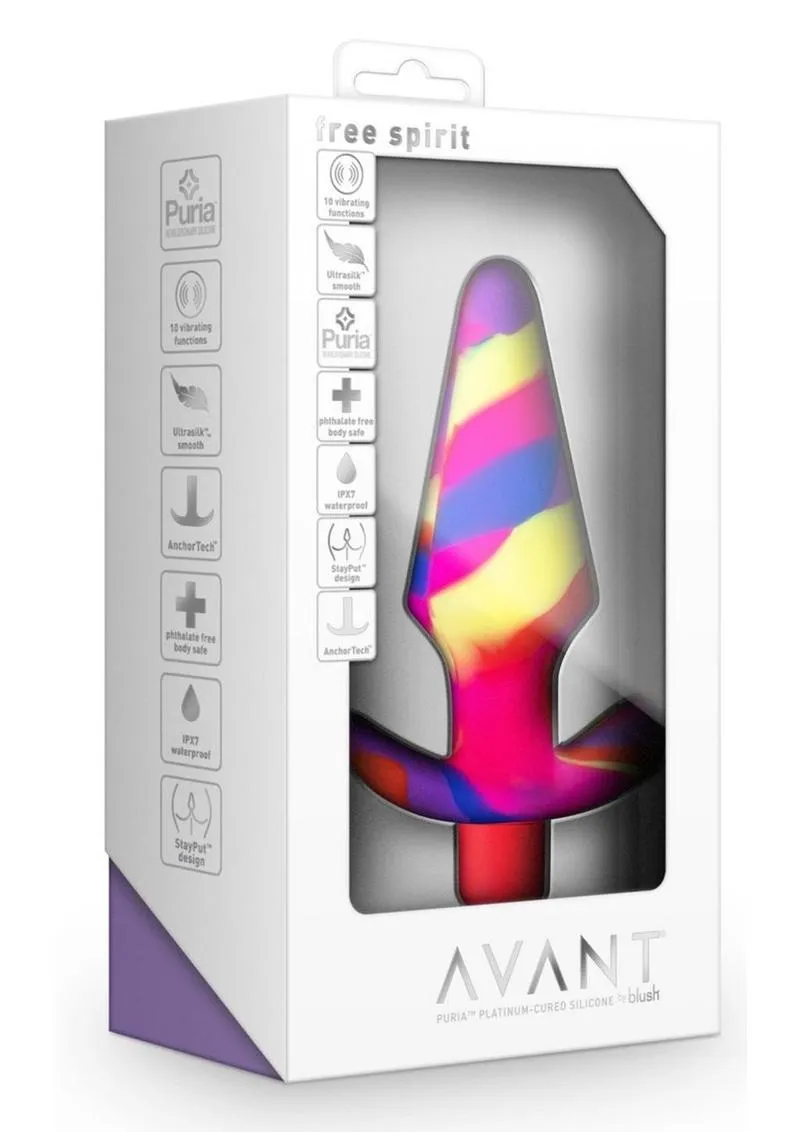 Avant Free Spirit Scarlet Silicone Vibrating Anal Plug