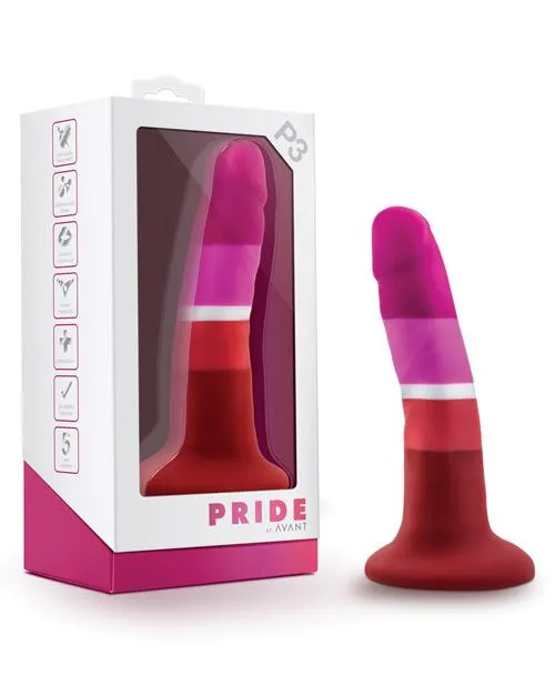 Avant Pride 3 Silicone Dildo - Lipstick Lesbian