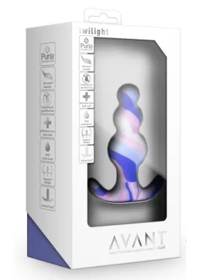 Avant Twilight Blue Silicone Anal Plug