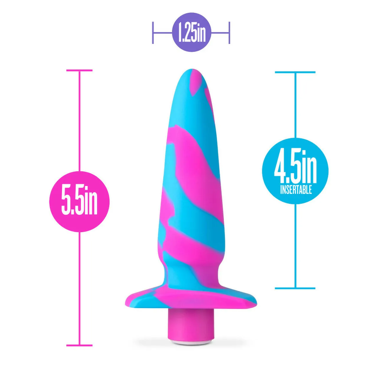Avant Vibrotize - Silicone Butt Plug & Vibrator