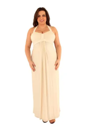 Bandeau Halter Maxi Dress