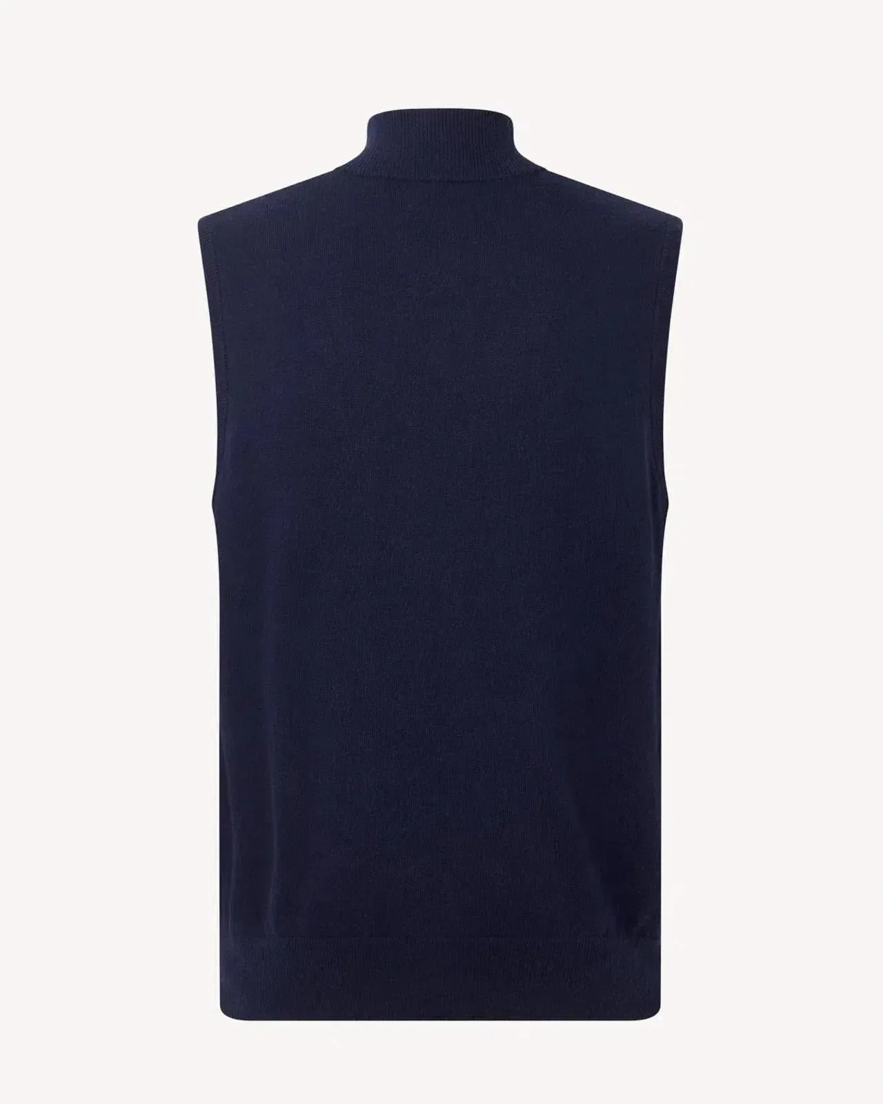 BERNARD WEATHERILL Full Zip Vest Gilet Savile Row Navy