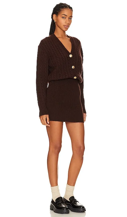 BEVERLY HILLS x REVOLVE Cable Mini Dress in Brown