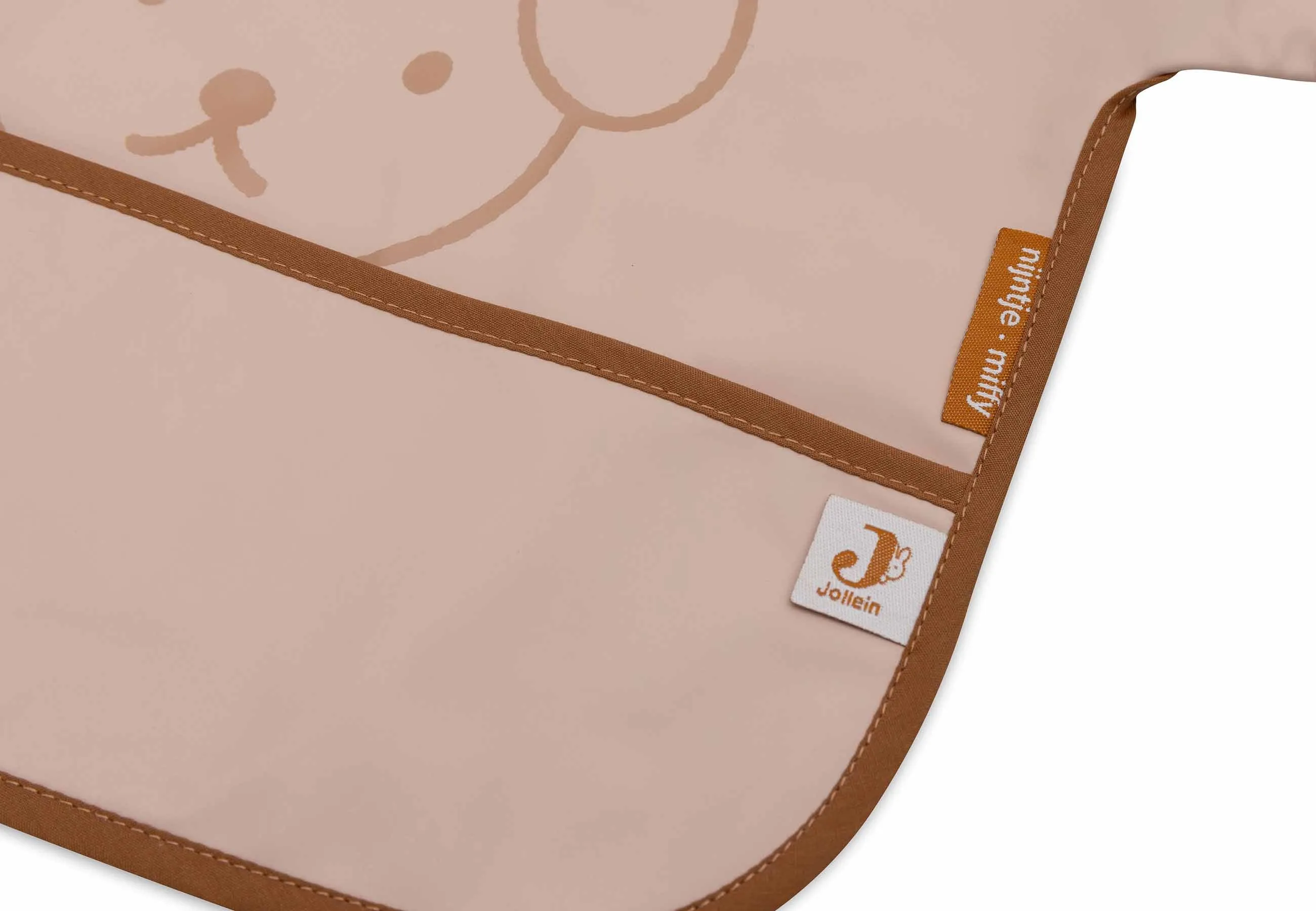 Bib Waterproof with Sleeves Miffy Peekaboo - Wild Rose