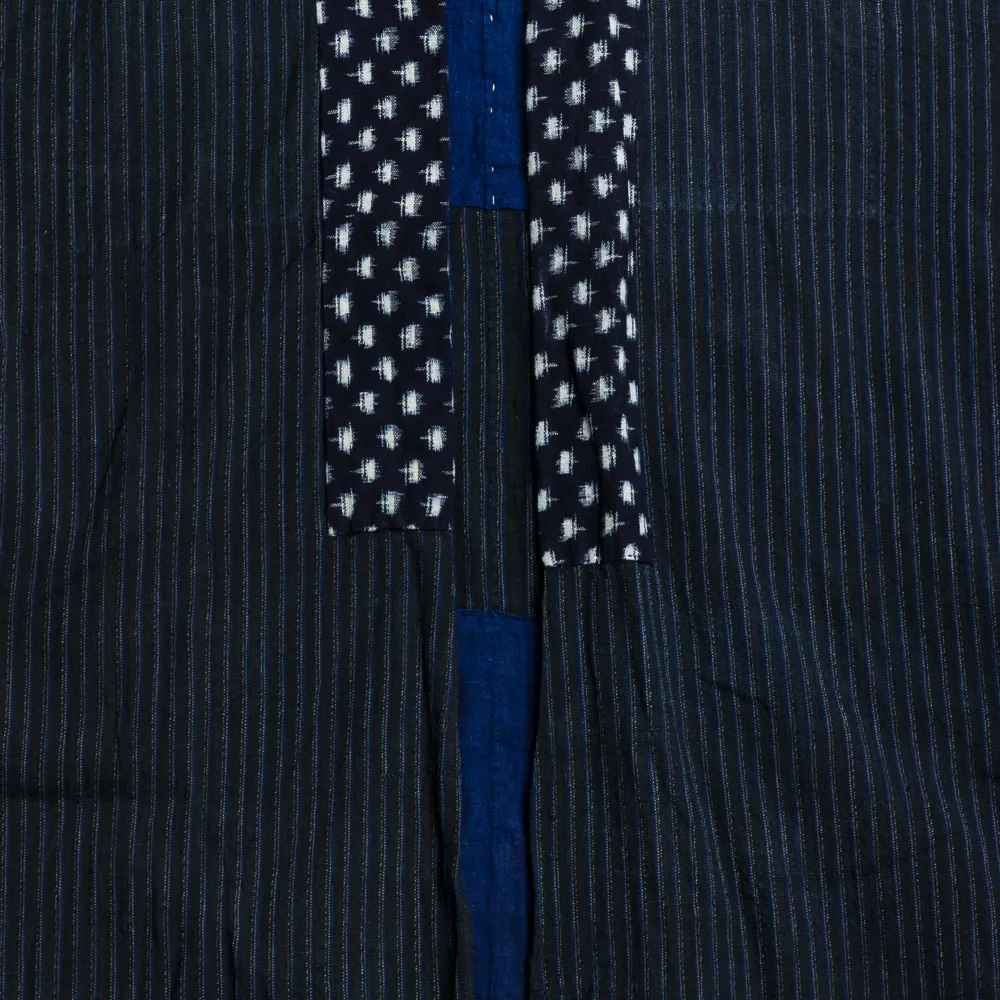 Blue Indigo Pinstripe Kimono