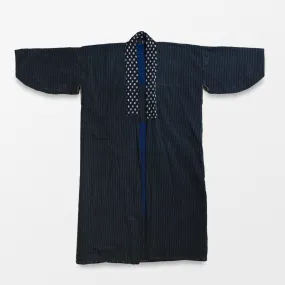 Blue Indigo Pinstripe Kimono