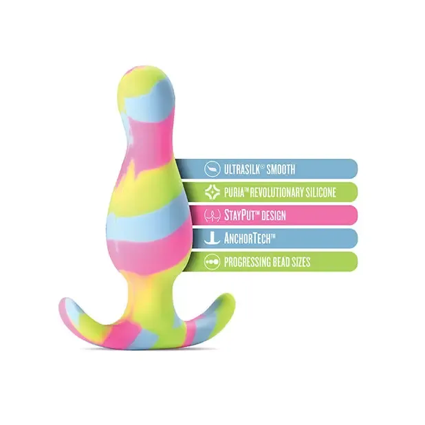 Blush Avant Kaleido Silicone Anal Plug Lime