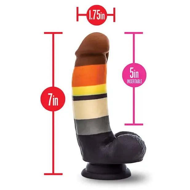Blush Avant Pride P9 Bear 7 in. Silicone Dildo with Balls & Suction Cup