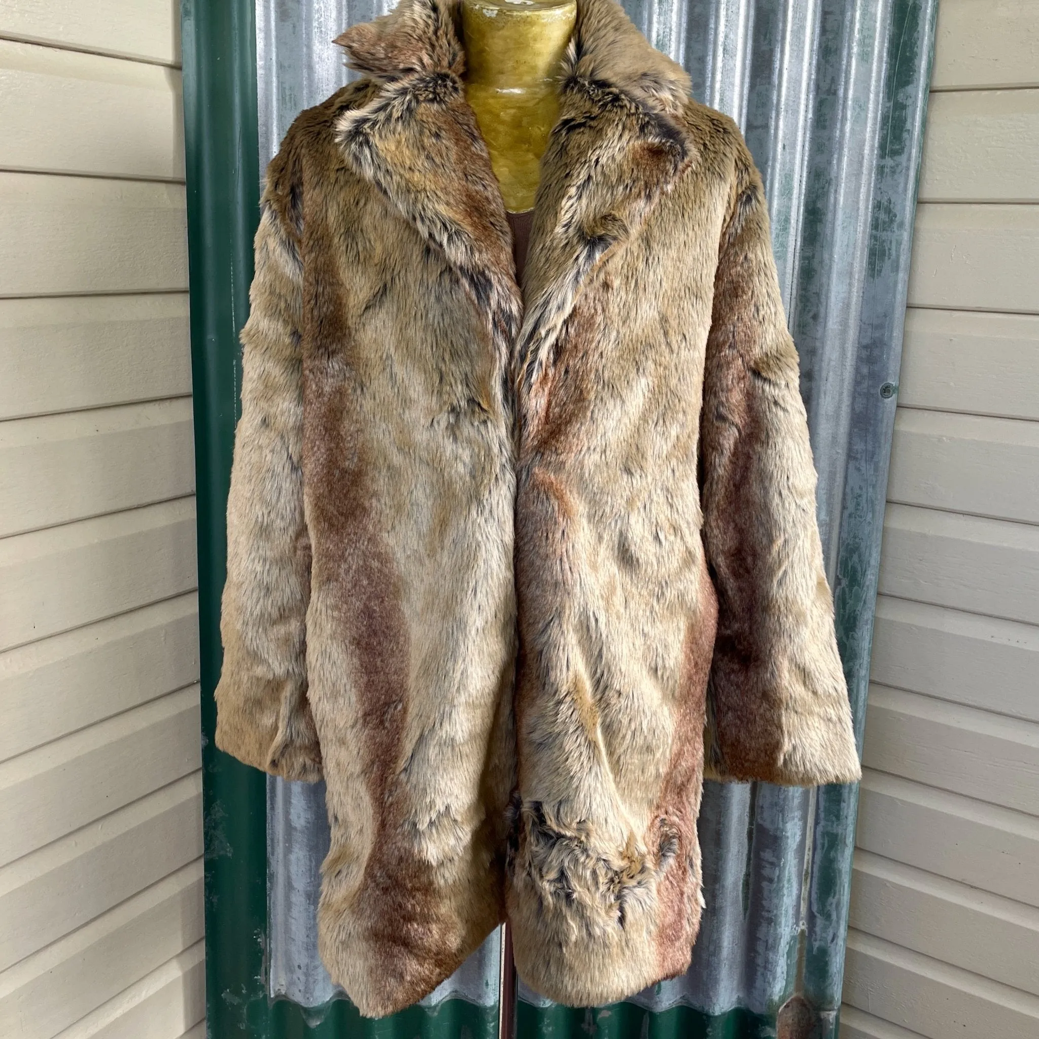 Brown Fur Coat Lined - New