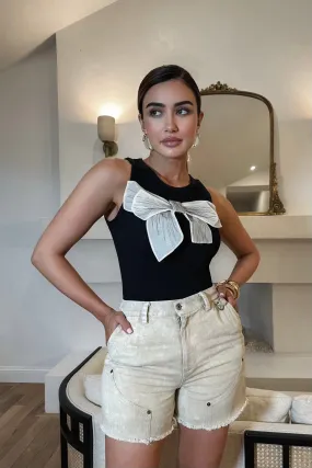 Carson Knit Bow Top