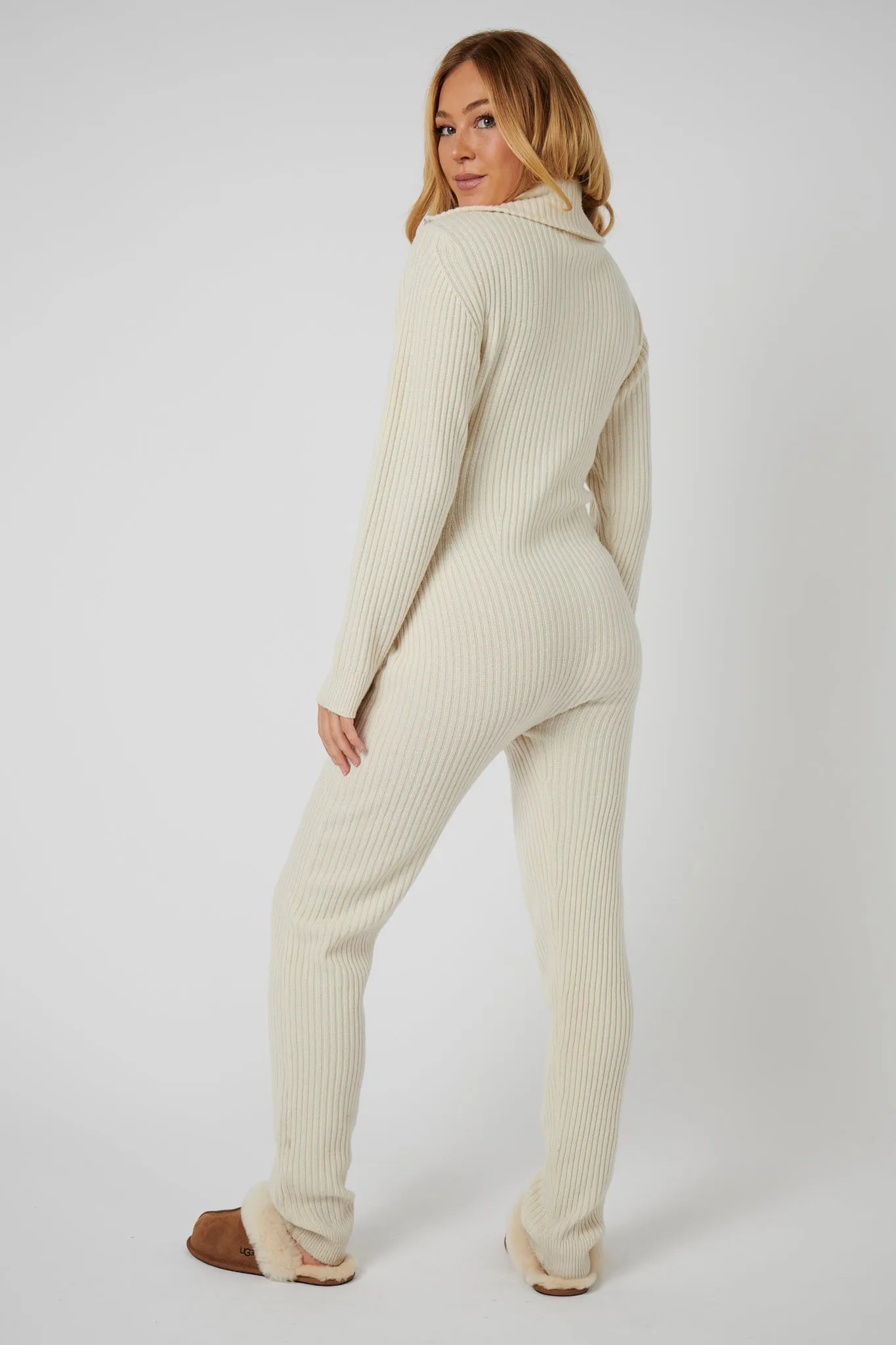 Cashmere Romper - Chantilly Cream