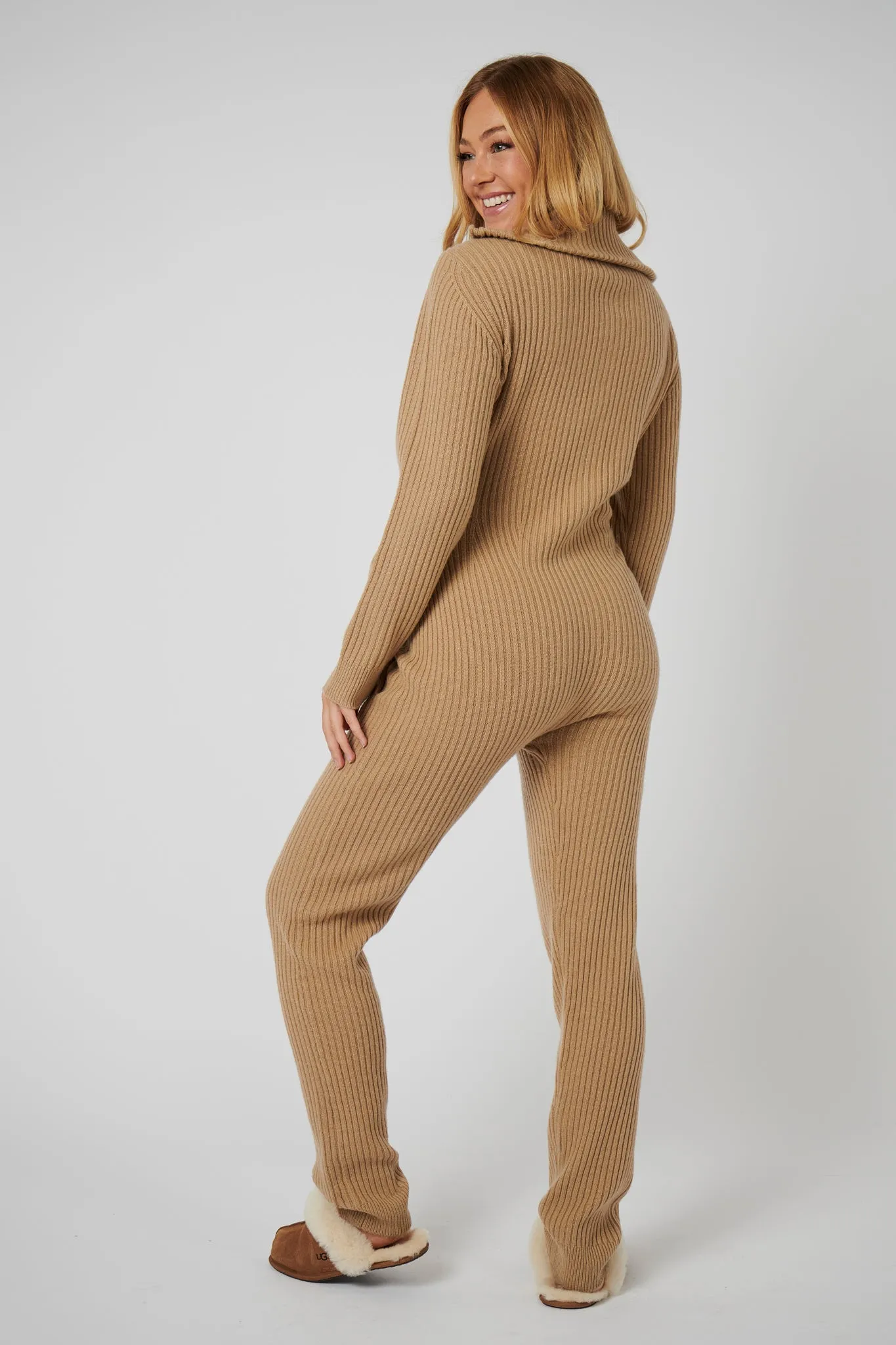 Cashmere Romper - Salted Caramel