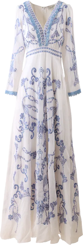 Cassandra Maxi Dress - Blue
