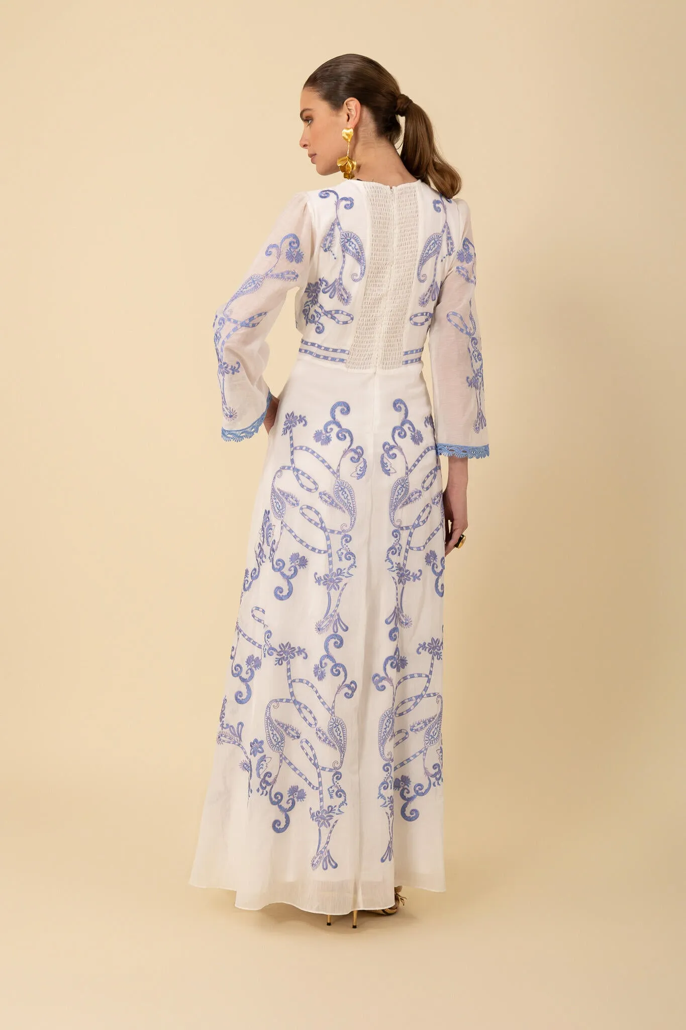Cassandra Maxi Dress - Blue