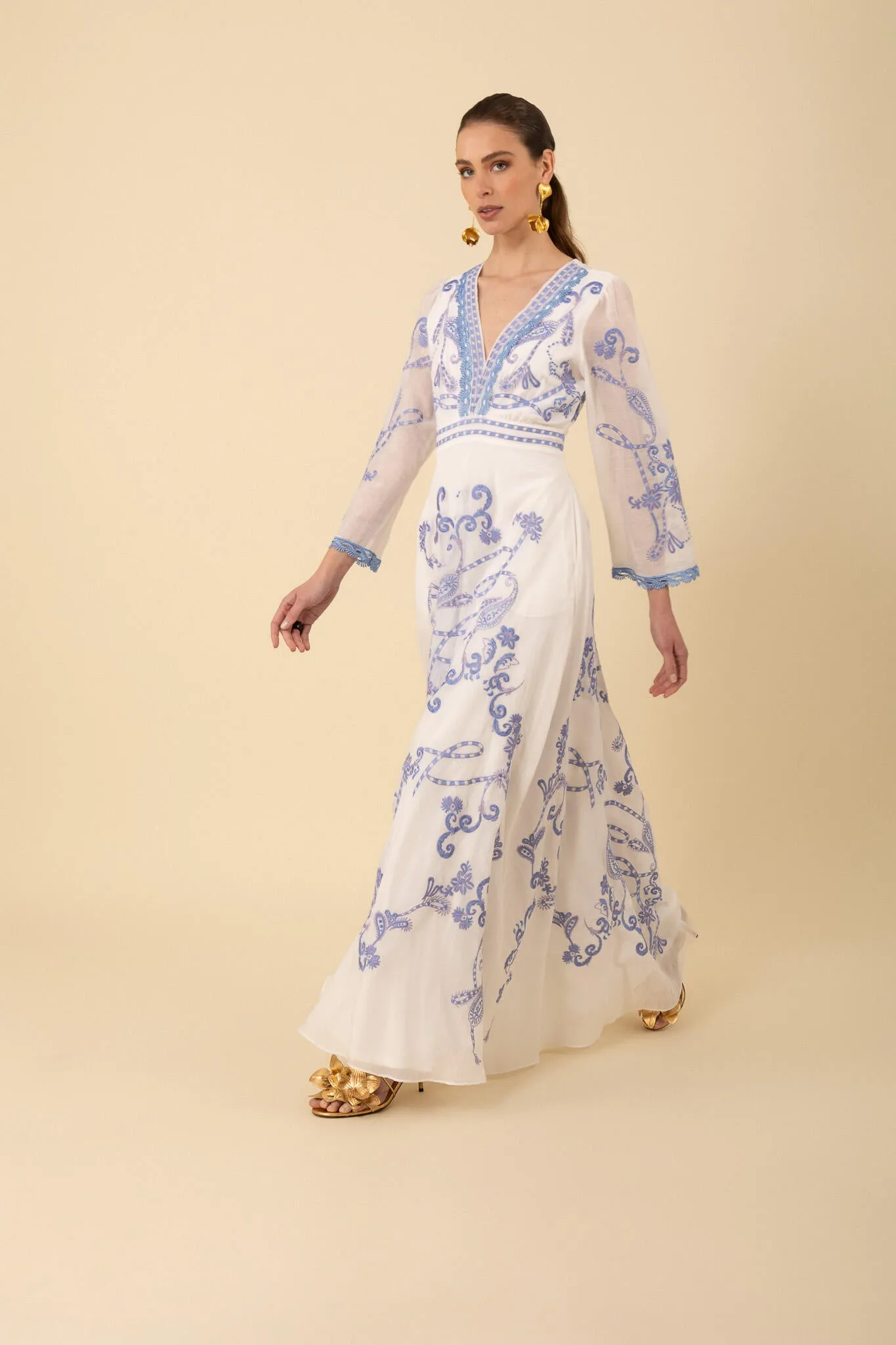 Cassandra Maxi Dress - Blue