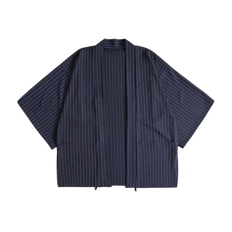 Classic Striped Kimono Cardigan