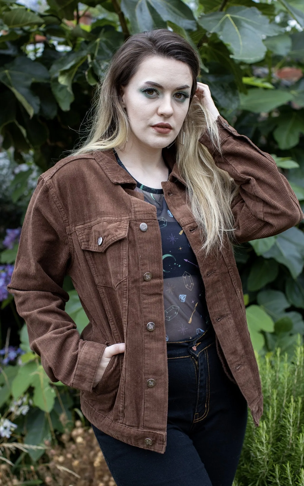 Cocoa Brown Cord Jacket by Run and Fly