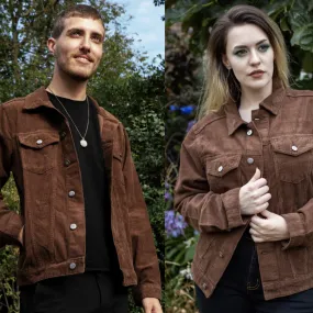 Cocoa Brown Cord Jacket by Run and Fly