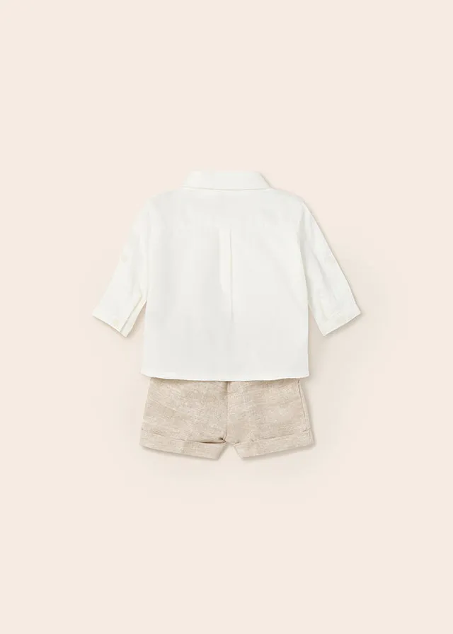 Compl. Pantalone Corto Gilet Lino