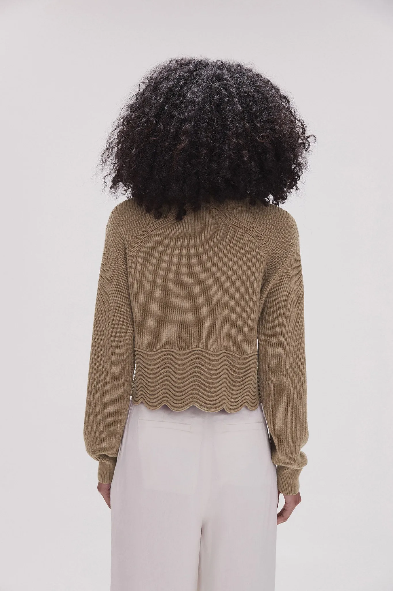 Cordelia Scallop Hem Jumper