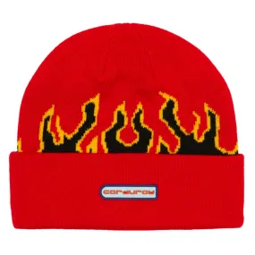 Corduroy 911 Beanie - Red