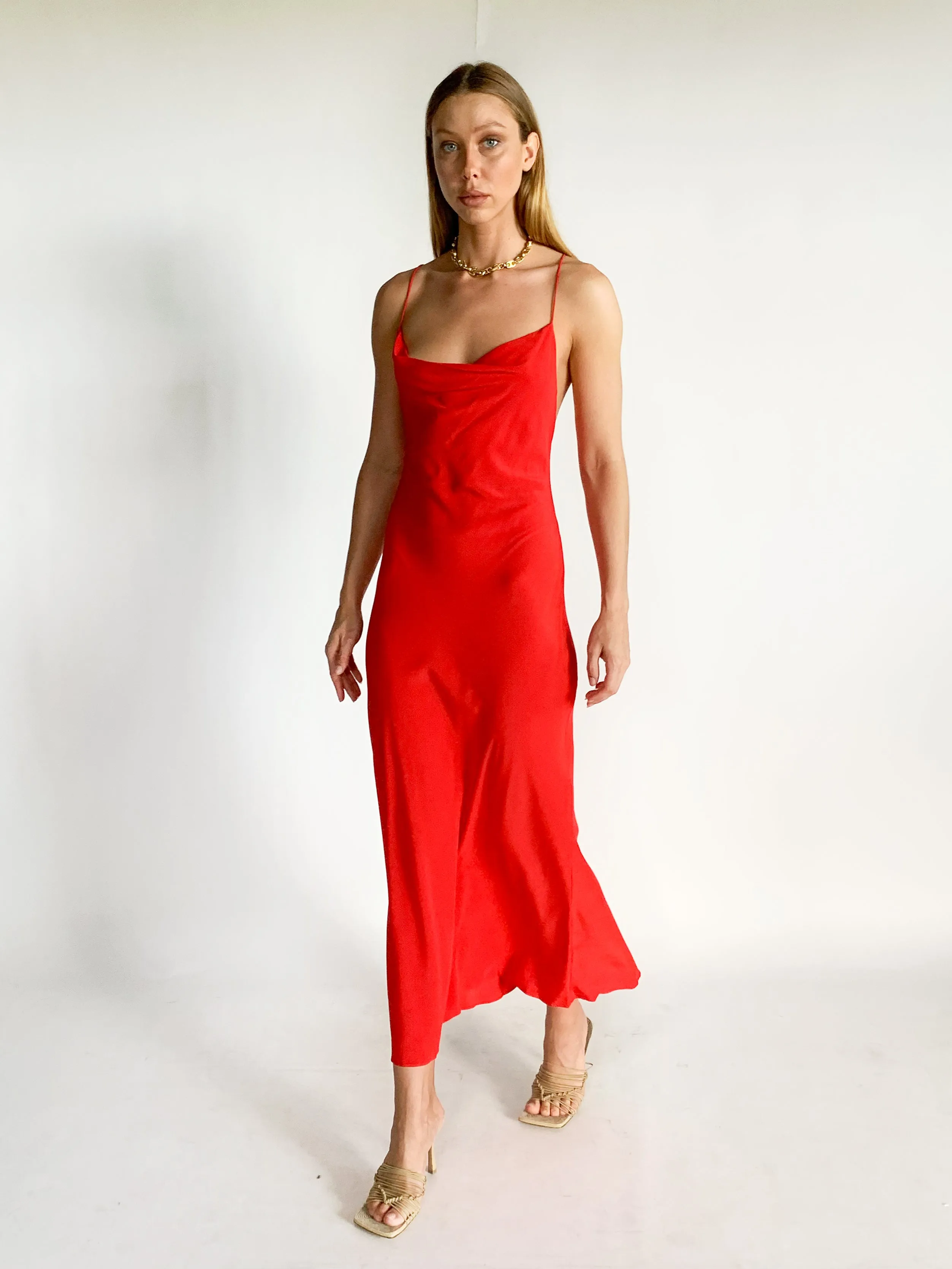Cowl Slip Dress