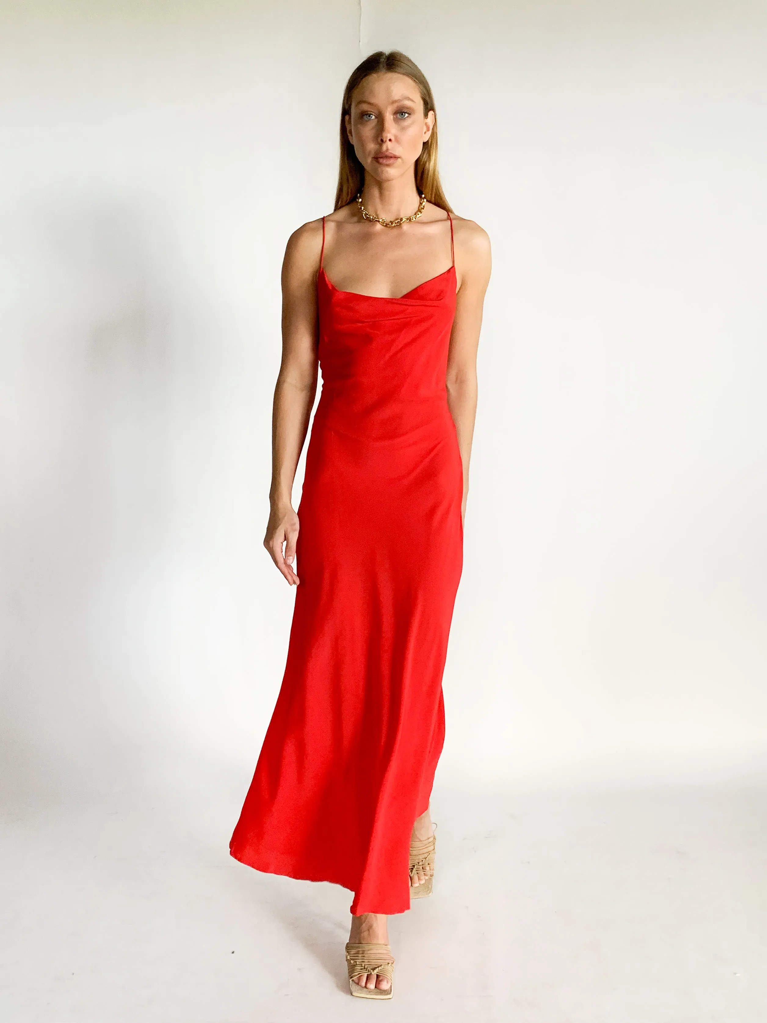 Cowl Slip Dress