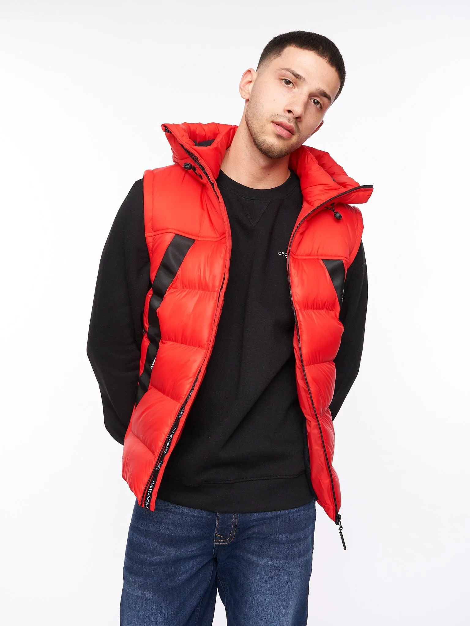 Craystore Hooded Gilet Red