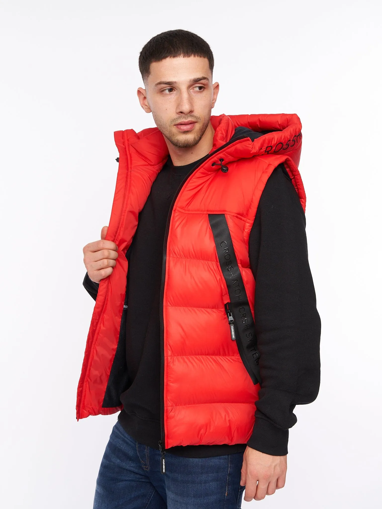 Craystore Hooded Gilet Red