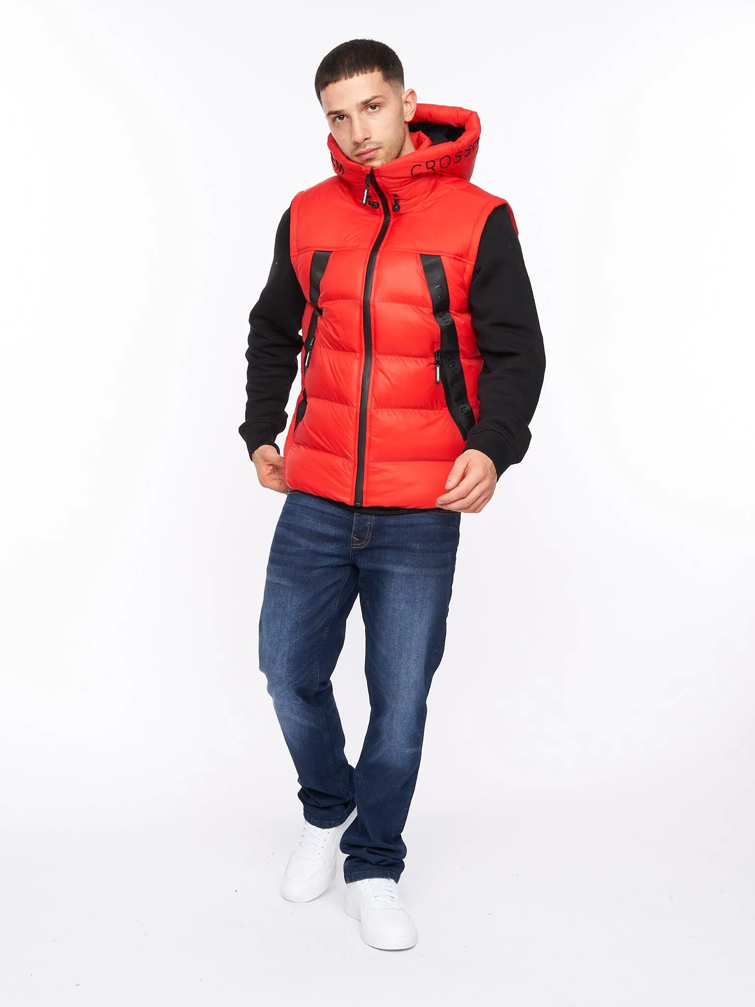 Craystore Hooded Gilet Red