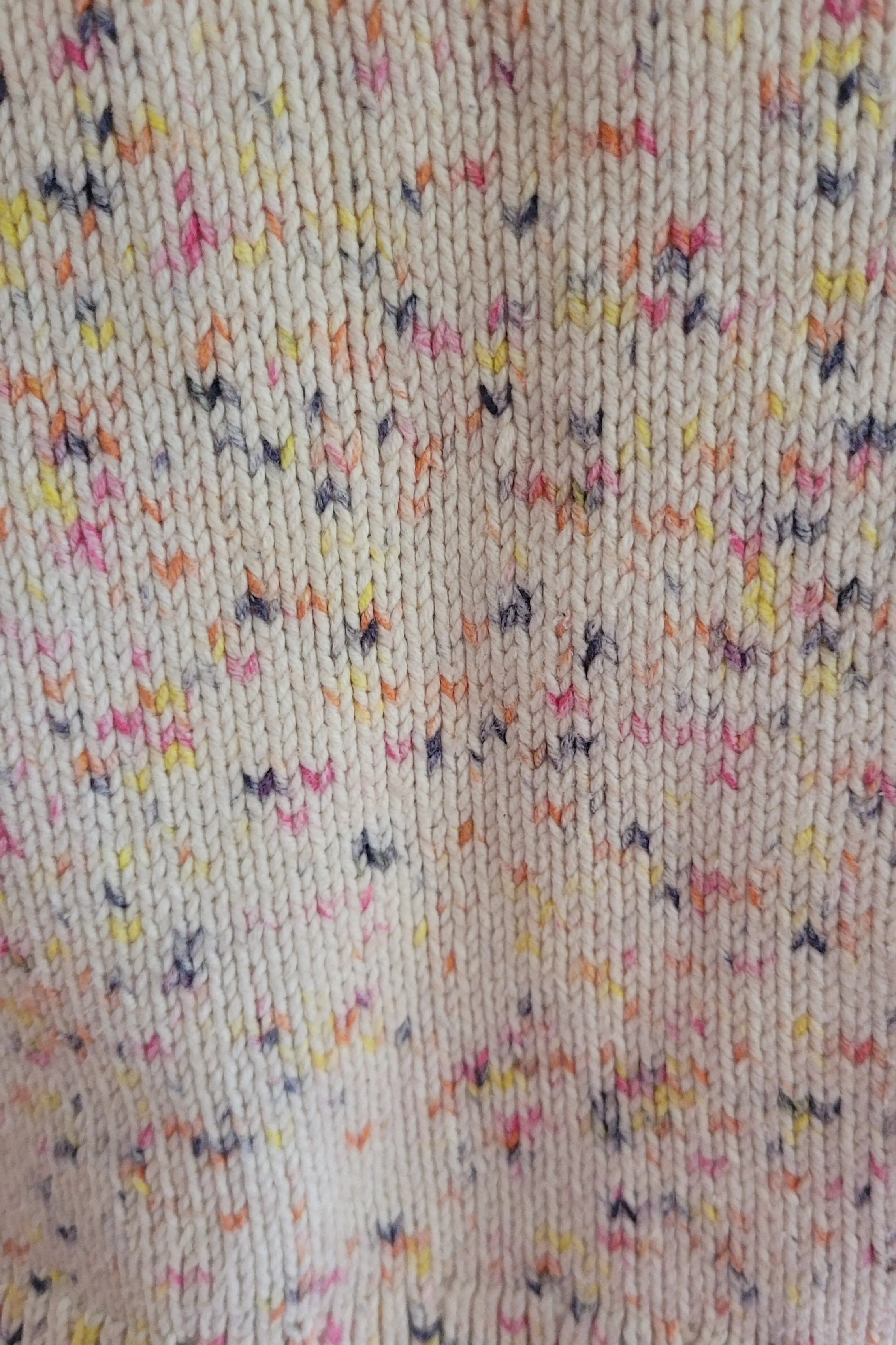 Cream & Pastel Coloured Flecked Jumper 6-12 months