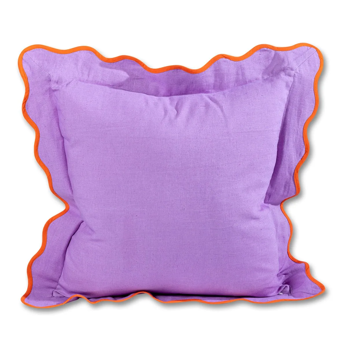 Darcy Linen Pillow | Lilac   Orange