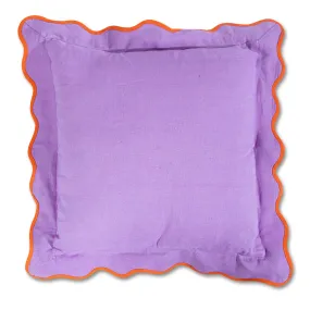 Darcy Linen Pillow | Lilac   Orange