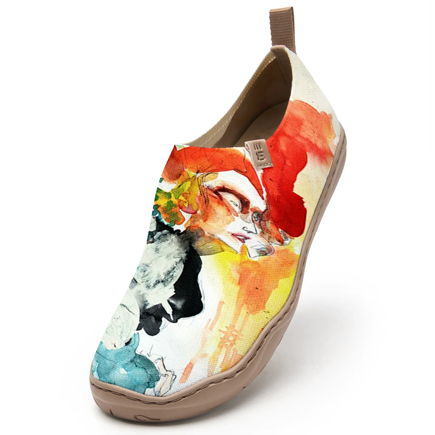 Daria Epifanova Watercolor Abstract Figures Women's Shoes
