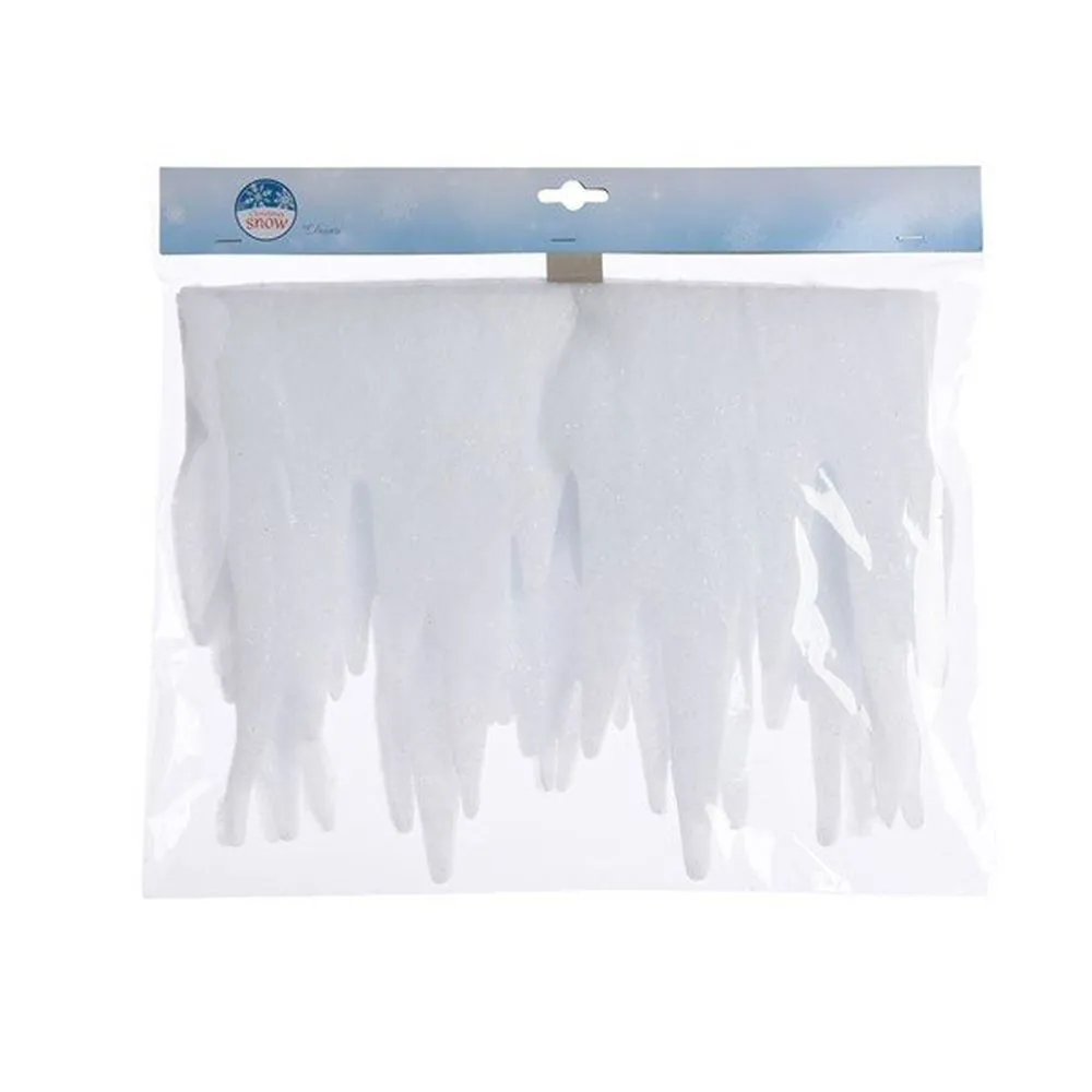 Decoris 2m Polyester Icicle Border with Glitter
