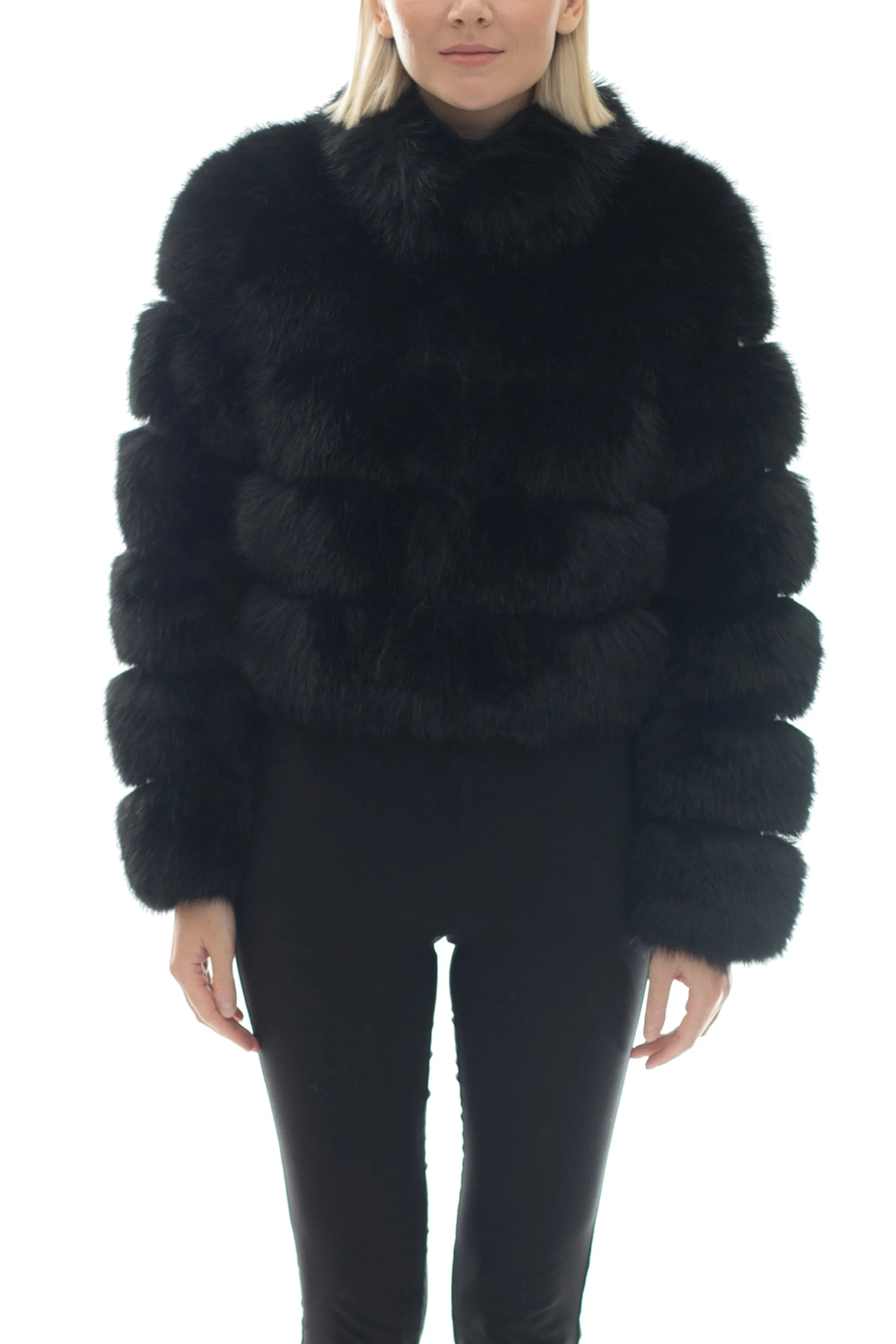 DEMAREST - Cropped Faux Fur Coat