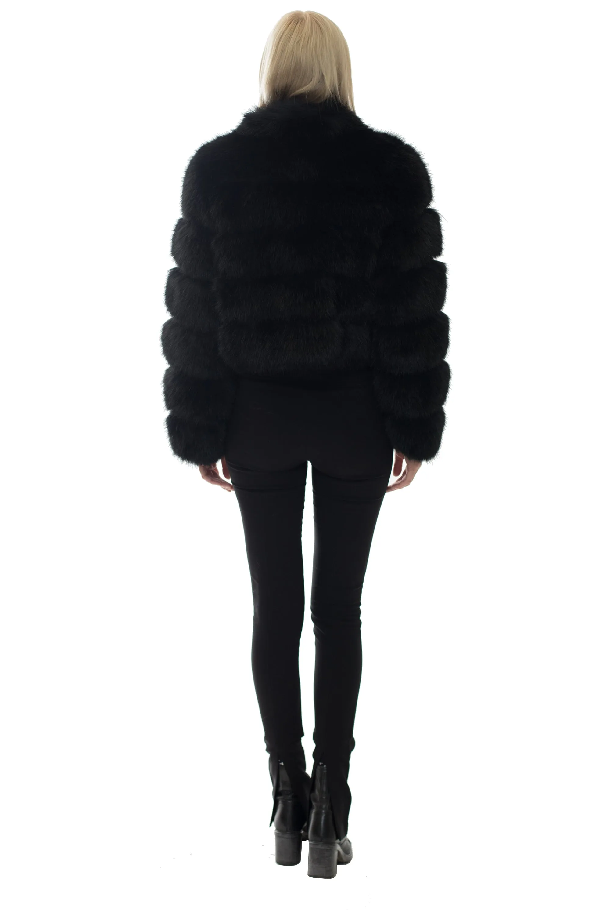 DEMAREST - Cropped Faux Fur Coat