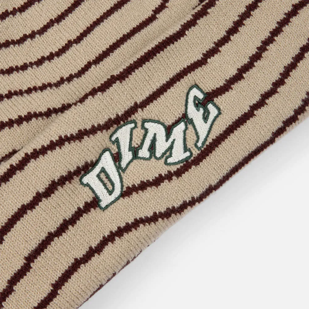 Dime MTL - College Wave Cuff Beanie - Tan